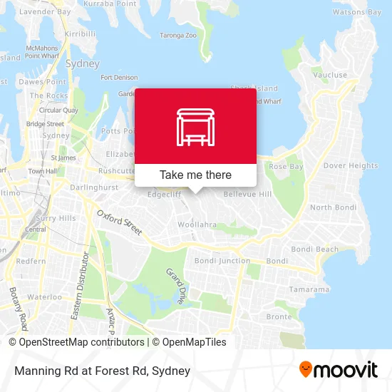 Mapa Manning Rd at Forest Rd