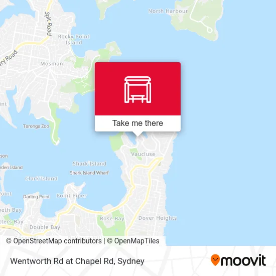 Mapa Wentworth Rd at Chapel Rd