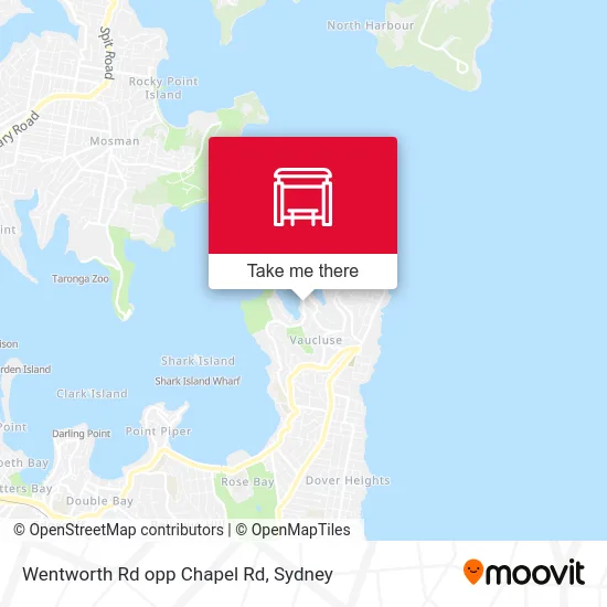 Mapa Wentworth Rd opp Chapel Rd