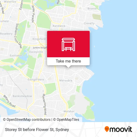 Mapa Storey St before Flower St