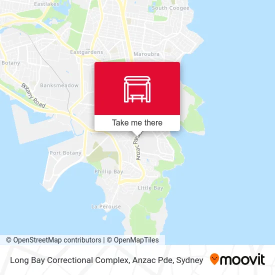 Mapa Long Bay Correctional Complex, Anzac Pde