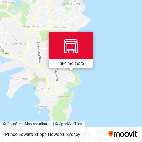 Mapa Prince Edward St opp Howe St