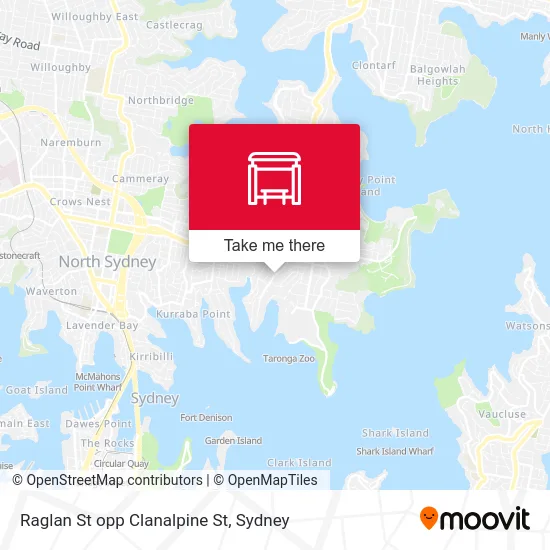 Mapa Raglan St opp Clanalpine St