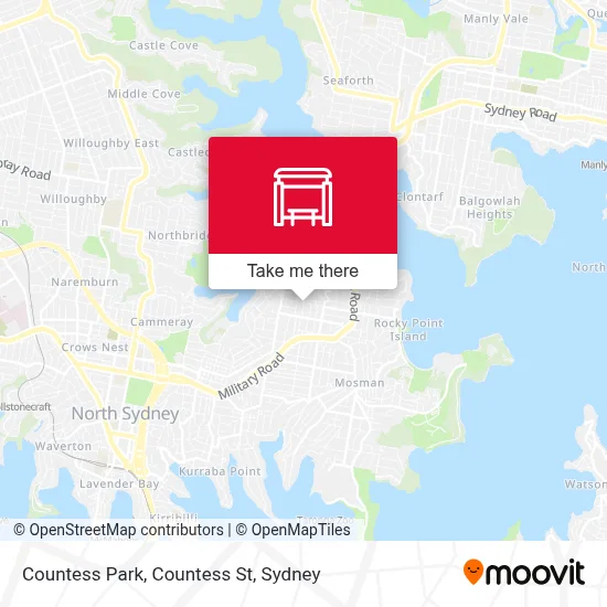 Mapa Countess Park, Countess St