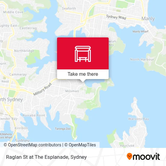 Mapa Raglan St at The Esplanade