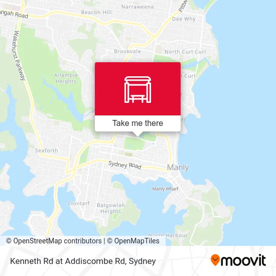 Mapa Kenneth Rd at Addiscombe Rd