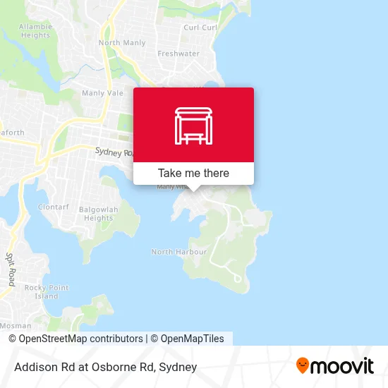 Mapa Addison Rd at Osborne Rd