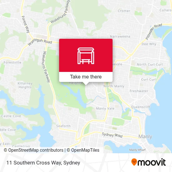 Mapa 11 Southern Cross Way