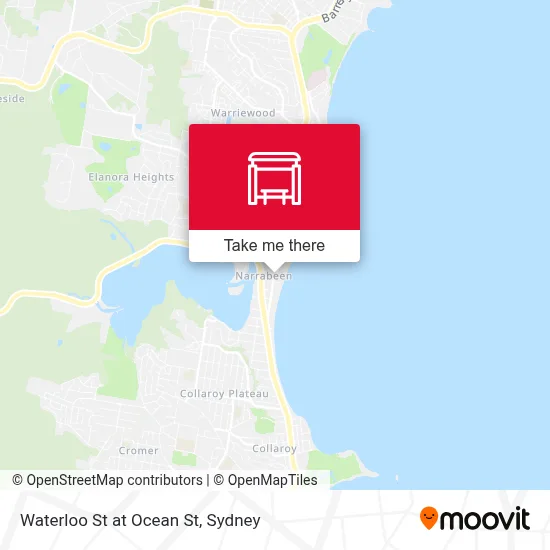 Mapa Waterloo St at Ocean St