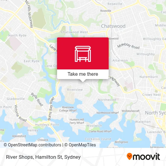 Mapa River Shops, Hamilton St