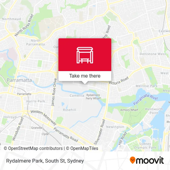 Mapa Rydalmere Park, South St