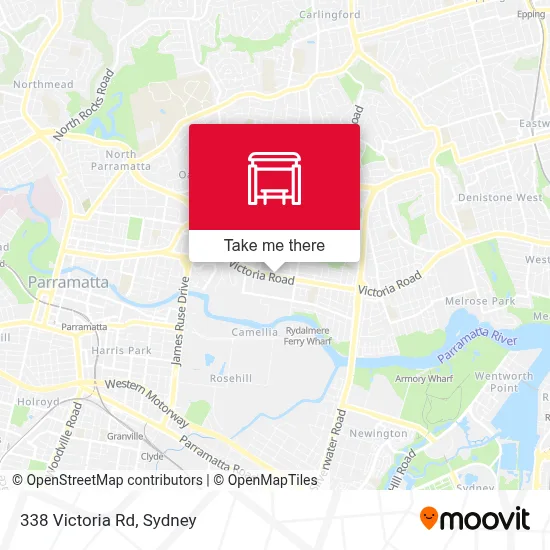 Mapa 338 Victoria Rd