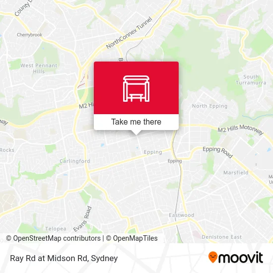 Mapa Ray Rd at Midson Rd