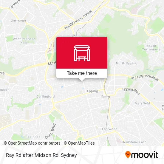 Mapa Ray Rd after Midson Rd