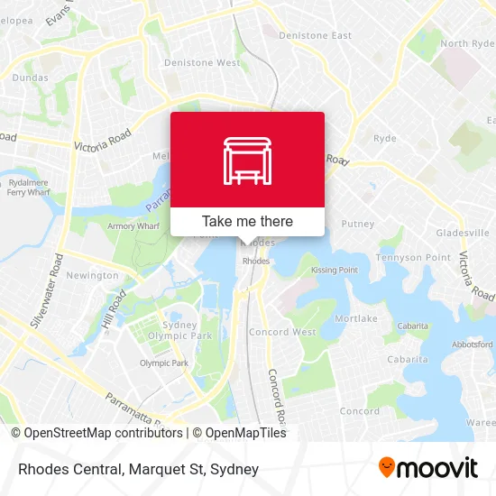 Mapa Rhodes Central, Marquet St