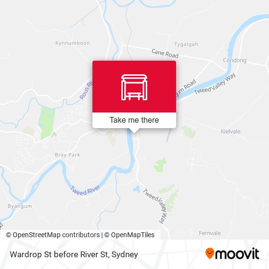 Wardrop St before River St map