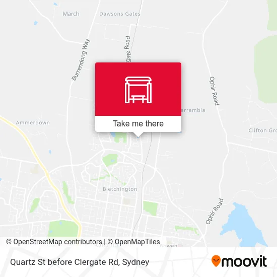 Mapa Quartz St before Clergate Rd