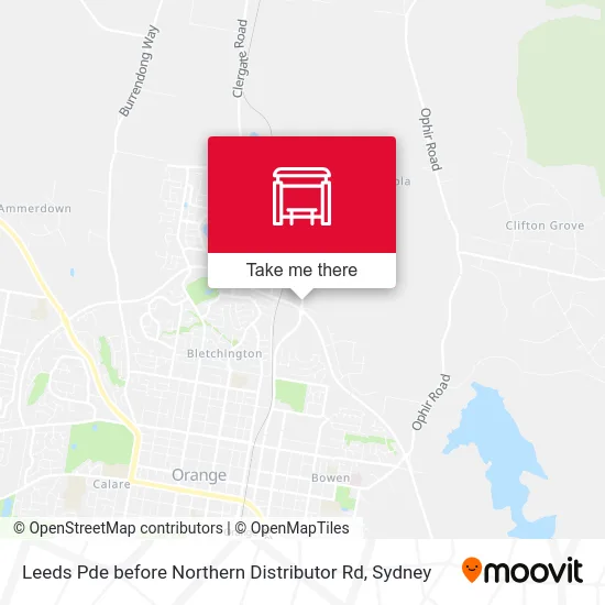 Mapa Leeds Pde before Northern Distributor Rd