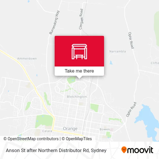 Mapa Anson St after Northern Distributor Rd