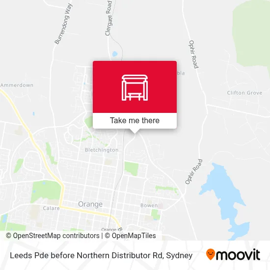 Mapa Leeds Pde before Northern Distributor Rd