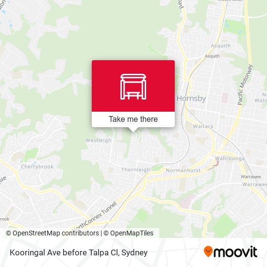 Kooringal Ave before Talpa Cl map