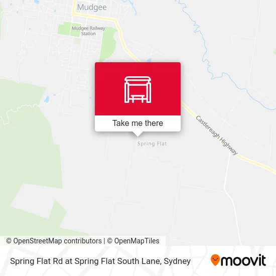 Mapa Spring Flat Rd at Spring Flat South Lane