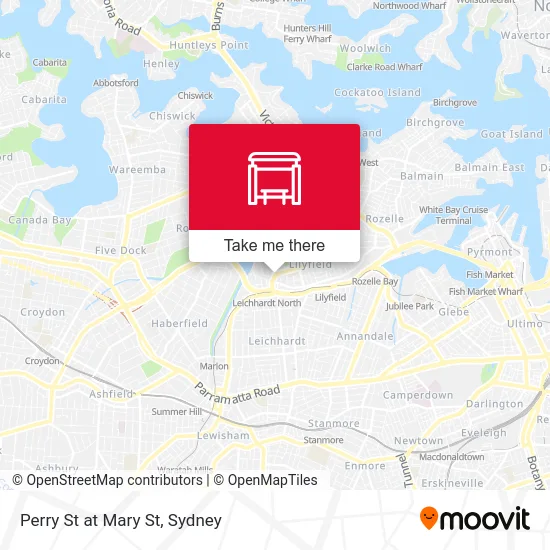 Mapa Perry St at Mary St