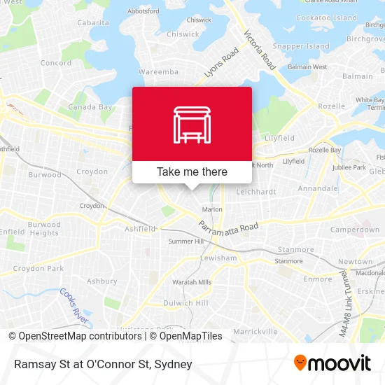 Mapa Ramsay St at O'Connor St