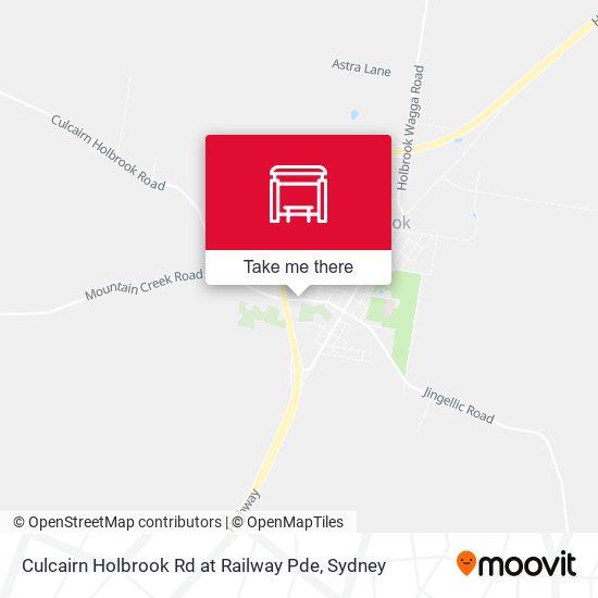 Culcairn Holbrook Rd at Railway Pde map