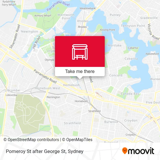 Mapa Pomeroy St after George St