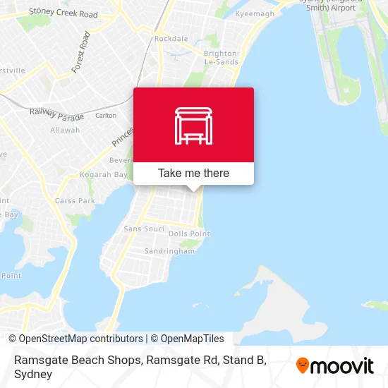 Mapa Ramsgate Beach Shops, Ramsgate Rd, Stand B