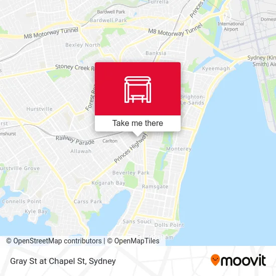 Mapa Gray St at Chapel St