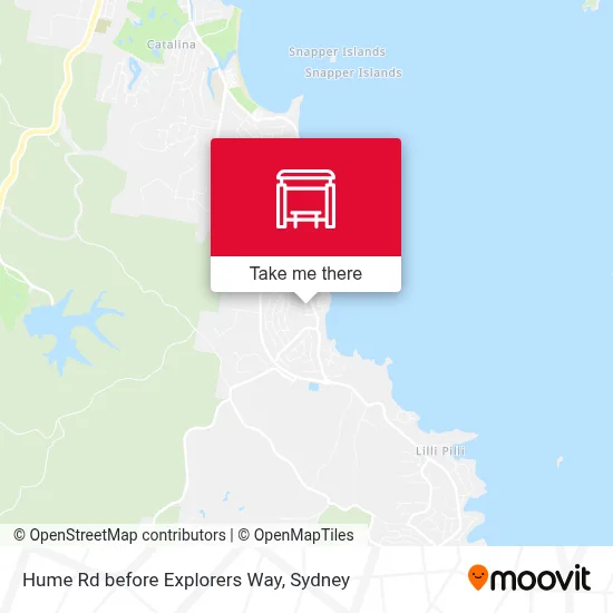 Mapa Hume Rd before Explorers Way