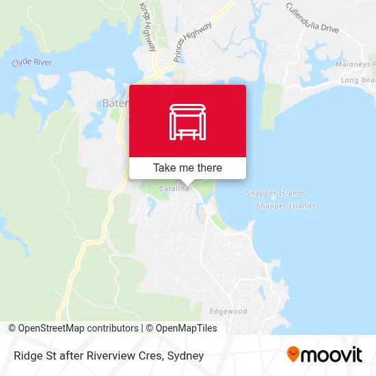 Mapa Ridge St after Riverview Cres