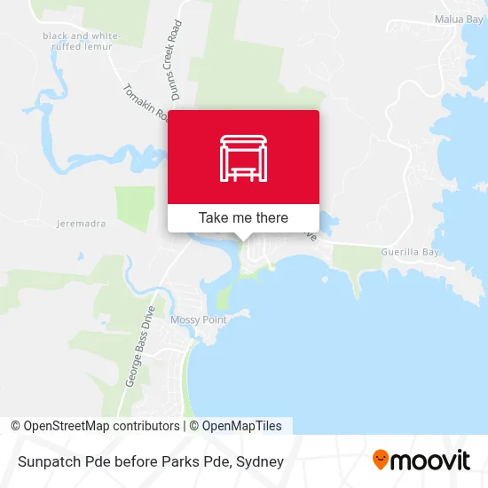 Mapa Sunpatch Pde before Parks Pde