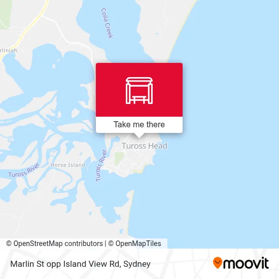 Mapa Marlin St opp Island View Rd