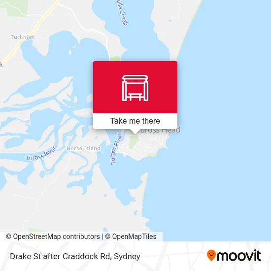 Mapa Drake St after Craddock Rd