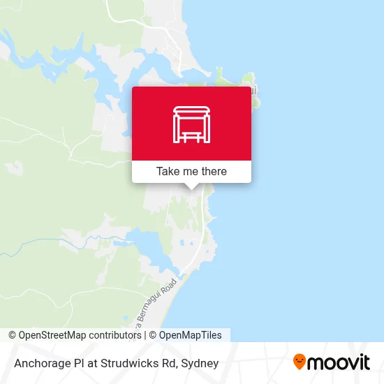 Mapa Anchorage Pl at Strudwicks Rd