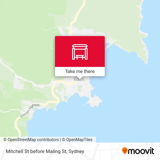 Mapa Mitchell St before Maling St