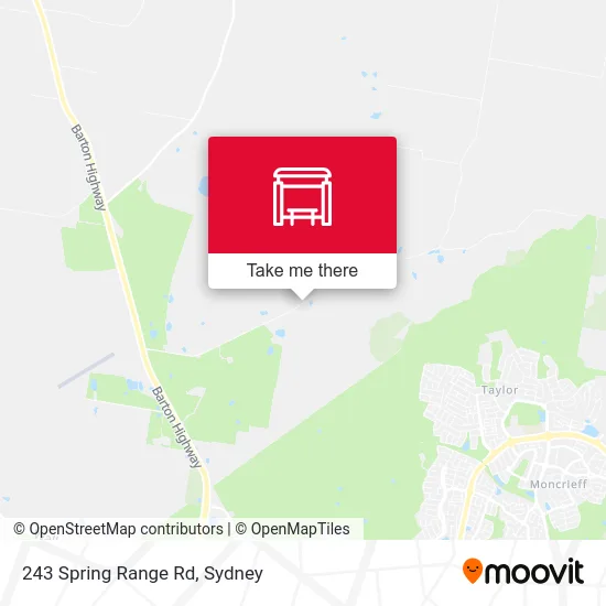 Mapa 243 Spring Range Rd