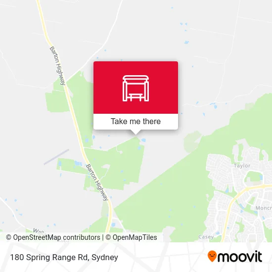 Mapa 180 Spring Range Rd