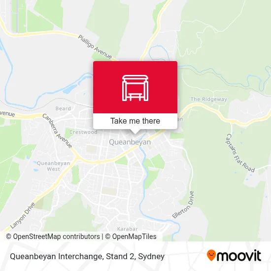 Mapa Queanbeyan Interchange, Stand 2