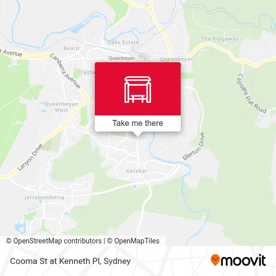 Mapa Cooma St at Kenneth Pl