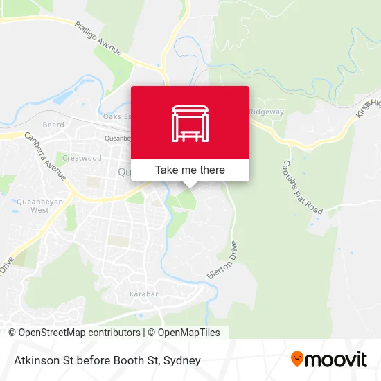 Mapa Atkinson St before Booth St