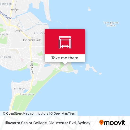 Illawarra Senior College, Gloucester Bvd map