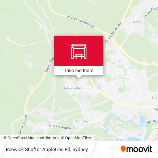 Renwick St after Appletree Rd map