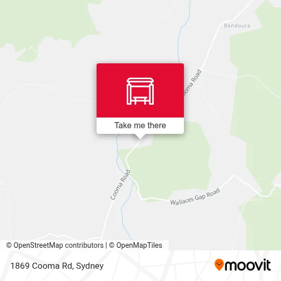 Mapa 1869 Cooma Rd