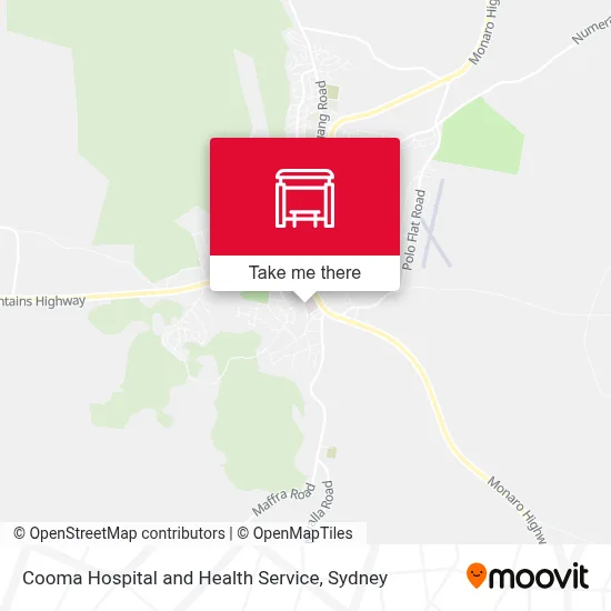 Mapa Cooma Hospital and Health Service