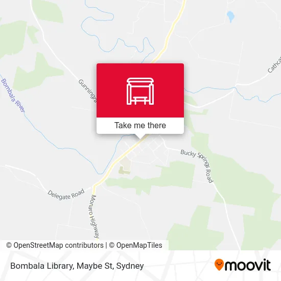 Mapa Bombala Library, Maybe St