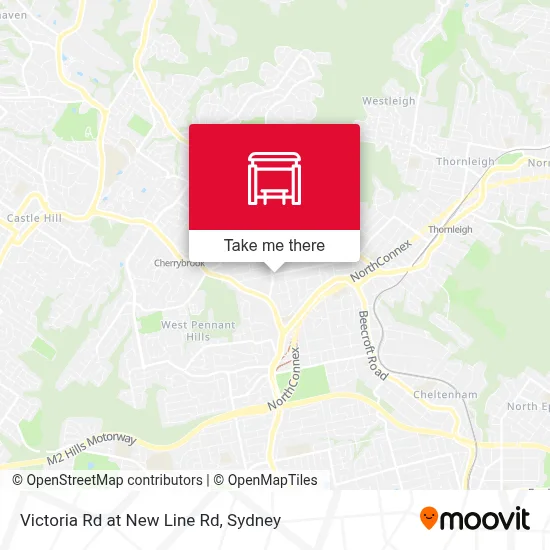 Mapa Victoria Rd at New Line Rd